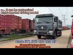 351 450hp Euro 2 Sinotruk Dump Truck Howo 375 Tiếc xe đẩy cho khai thác mỏ