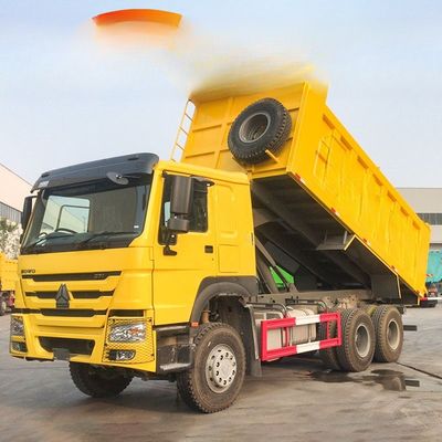 Mua 10 bánh xe 371hp 6x4 Dùng 25 tấn Howo Dump Truck với chiều dài bể hàng hóa 5.3-6.2M online manufacture