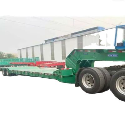 Mua 80 tấn 3 trục thấp giường xe kéo có thể tháo rời Gooseneck Lowboy xe kéo để bán ở Guinea và Kenya online manufacture