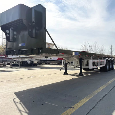 Mua 40FT mới ba trục 12 lốp bán treo phẳng với hệ thống phanh chống khóa cho vận chuyển container và hàng hóa online manufacture