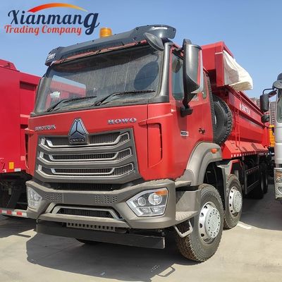Giá tốt. HOWO NX 380HP 8x4 12 Wheel Dump Truck Heavy Duty Tipper Truck với hệ thống đa phương tiện camera phía sau trực tuyến