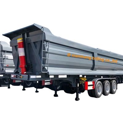 Giá tốt. 40 mét khối 60 Tons Lưng Dump trailer Van kiểu Tri axle tippers For Sale trực tuyến