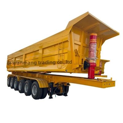 Giá tốt. 3/4 trục phía sau Dump Semi-trailer, Hydraulic Cylinder U Type 20 Tons 50 Tons Tipper Dump Truck Để bán trực tuyến