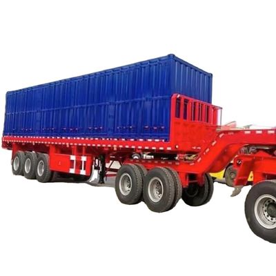 Giá tốt. 3 trục 40 ft Low Bed Container Trailer, Flatbed Semi Trailer bán tại Tanzania và Kenya trực tuyến