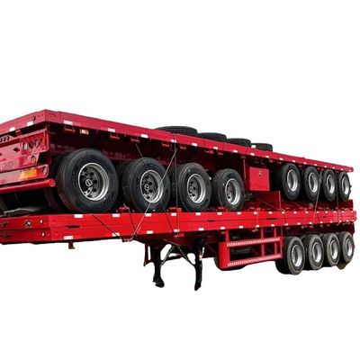 Giá tốt. Tự chỉnh nhà máy 40ft Flatbed Semi Trailer 2 trục 3 trục 4 trục Dolly Tractor Chassis để kết nối trực tuyến