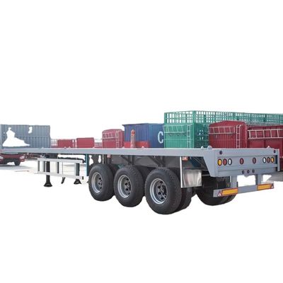 Giá tốt. 3 và 4axel 40ft 50ft 60ft container flatbed trailer Tanzania sử dụng flatbed semi trailer bán trực tuyến