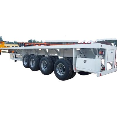 Giá tốt. 3 4 trục giường phẳng Semi Trailers 40 Ft Container Flatbed Semi Trailers bán ở Tanzania trực tuyến