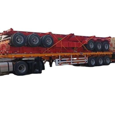 Giá tốt. 3 trục 20ft Container vận chuyển bằng phẳng xe bán tải bằng phẳng xe bán trailer với Bolster trực tuyến