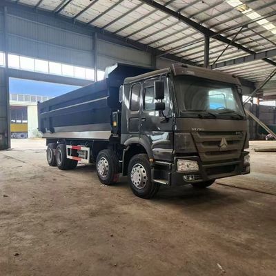 Giá tốt. 8X4 Lhd 12R20 375 HP Howo Dump Truck tùy chỉnh với điều khiển và cấu hình mã lực trực tuyến