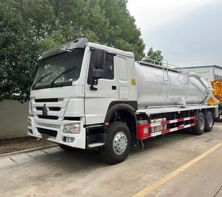 Giá tốt. HOWO Công suất nặng 6 bánh xe xả 10CBM Tank Volume Màu đỏ Tay trái lái xe trực tuyến