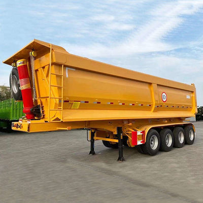 Giá tốt. 4 trục 80 tấn 12R20 (12R22.5 có thể được tùy chỉnh) Lốp Original axle dump Semi trailer U-Bucket trực tuyến