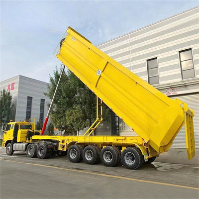 Giá tốt. 12 mảnh Dump Semi-Trailer 3-Axle/4-Axle 12R20 Lốp xe 8.25-22.5 Màu tùy chỉnh trực tuyến