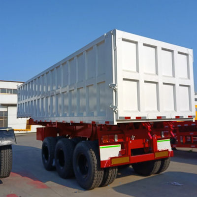 Giá tốt. 12 Lốp 3 trục JOST E100 Dump Semi-Trailer với độ dày tường bên 6mm và bánh xe hạ cánh hai tốc độ trực tuyến
