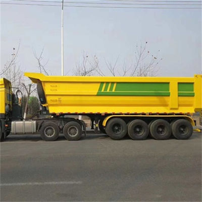 Giá tốt. 8mm Độ dày tấm dưới Dump Semi-trailer với 3/4 trục FUWA / BPW gốc tùy chỉnh American Mechanical Suspension trực tuyến