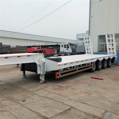 Giá tốt. 40-100ton tải trọng 4 trục thấp giường bán treo với 16 lốp và 12R20 lốp mô hình JOST Kingpin Bolted hoặc hàn trực tuyến